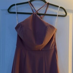 Speechless Strapless Mauve Dress